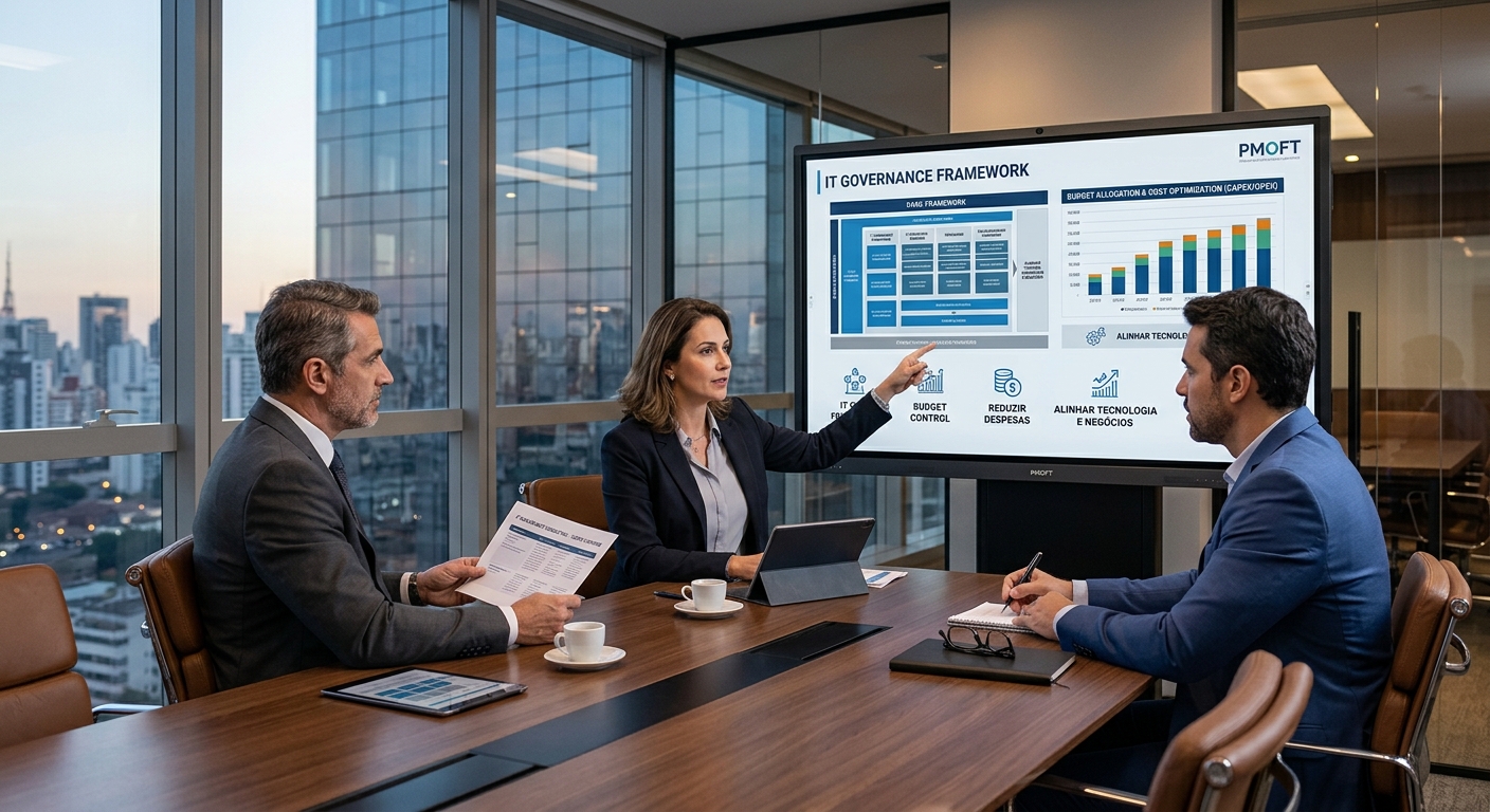 Three people meeting to understand organizational change